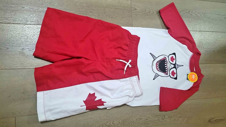 Kids Shark Canada Outfit LG (10/12) UPF 50+