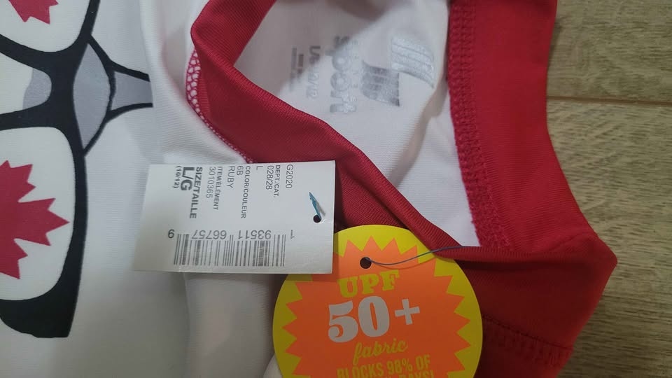 Kids Shark Canada Outfit LG (10/12) UPF 50+ - photo 2
