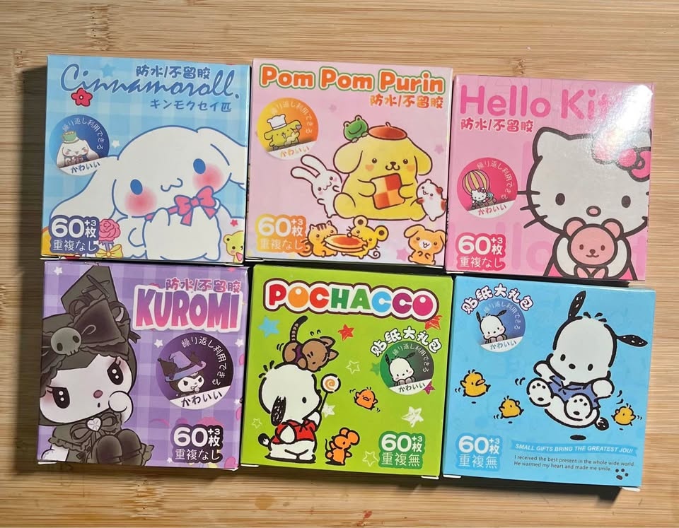 Sanrio stickers (6packs)
