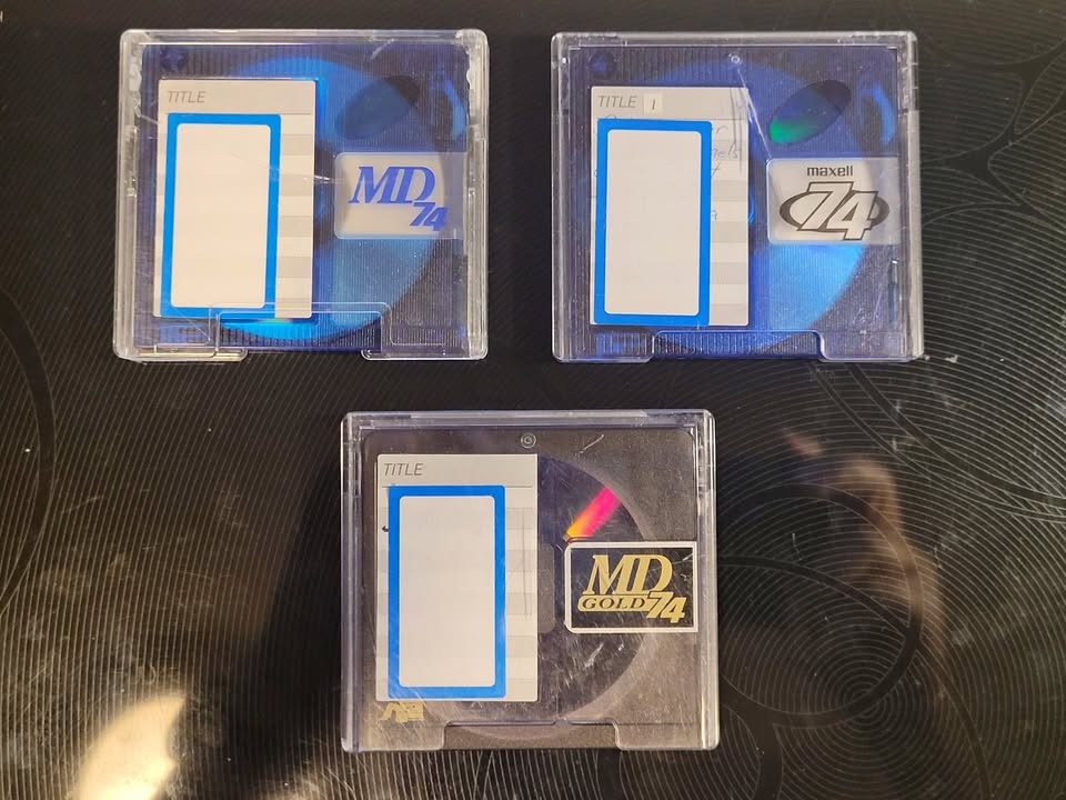 3 Pcs. Used Maxell Mini Discs
