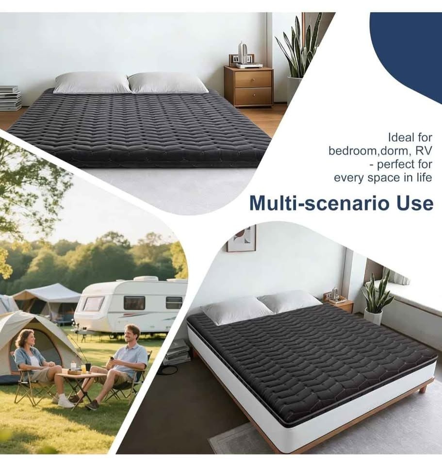 Brand New Full Size Floor Mattress - 3.2" Thick Japanese Futon P - photo 2