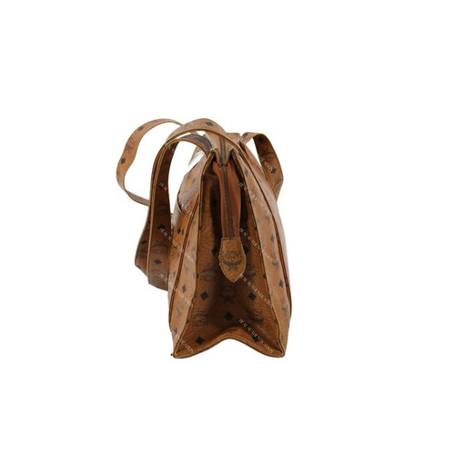 Vintage Authentic MCM Large Cognac Visetos Tote Shoulder Bag - photo 4