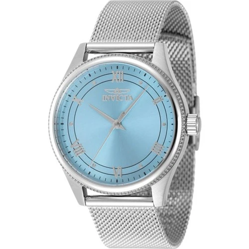INVICTA Women's Watch Celestial Quartz Light Blue Dial Silver Br