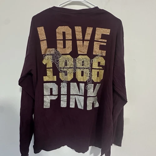 Vintage Y2K PINK Victoria’s Secret Bling Sequins Top L