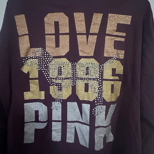 Vintage Y2K PINK Victoria’s Secret Bling Sequins Top L - photo 2