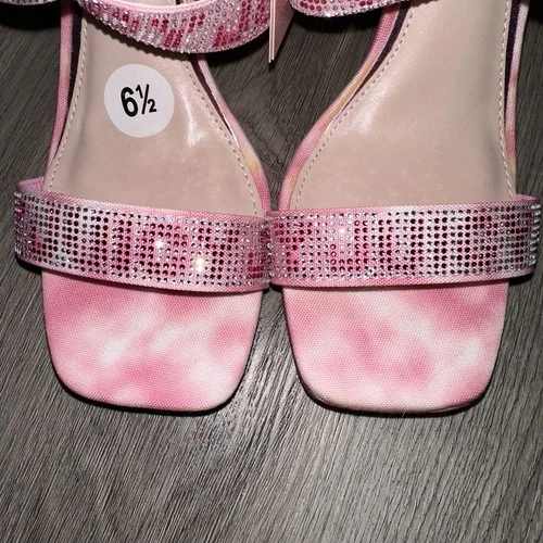 Juicy Couture Rhinestone Strap High Heel Sandals - Women's 6.5 - photo 5