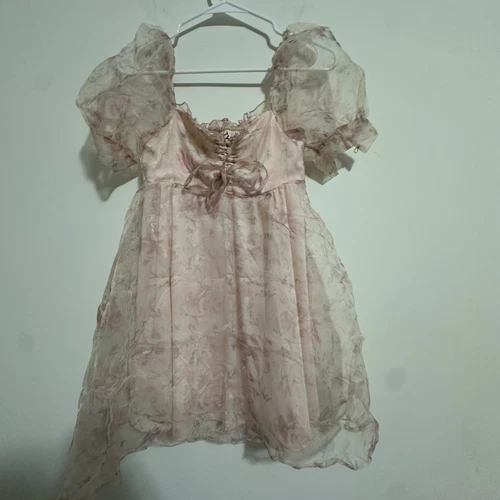 JYBE Puff Sleeve Chiffon Princess Dress
