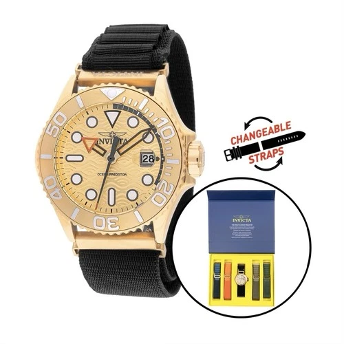 Invicta Ocean Predator Men's Watch - 44mm, Interchangeable Strap