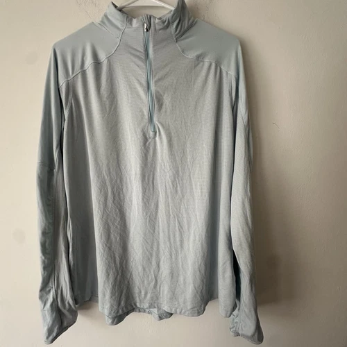 Columbia Cross Trails Half Zip Pullover Mint Green Womens XL