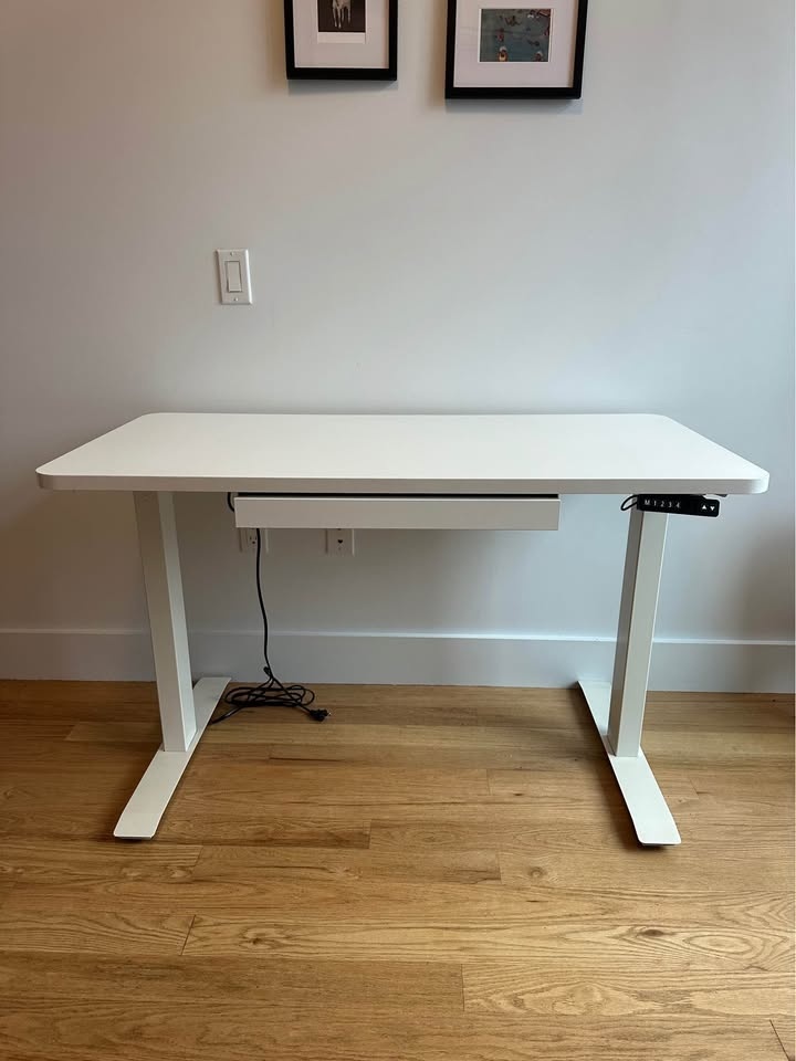 Electric Sit/Stand Desk with Drawer - photo 2
