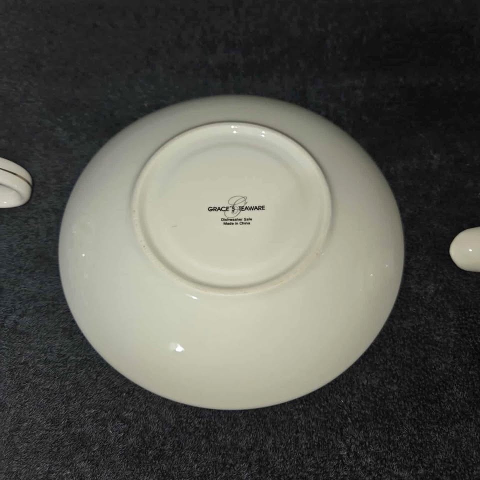 Grace's Teaware "Tea-For-One" Set - Black & White Polka Dot - photo 5
