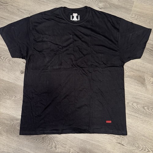 SUPREME X HANES Tagless T Shirt Logo on Lower Front Size XL