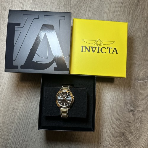 Invicta Wildflower 32mm Black Dial Yellow Stainless Steel Watch - photo 2