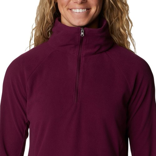 Columbia Purple Fleece Half Zip Womens Size S