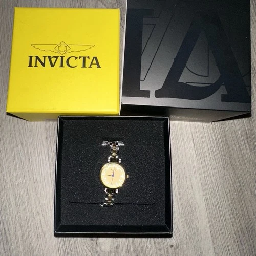 Invicta Women's Watch Angel I Gold Tone Dial Two Tone Bracelet 6