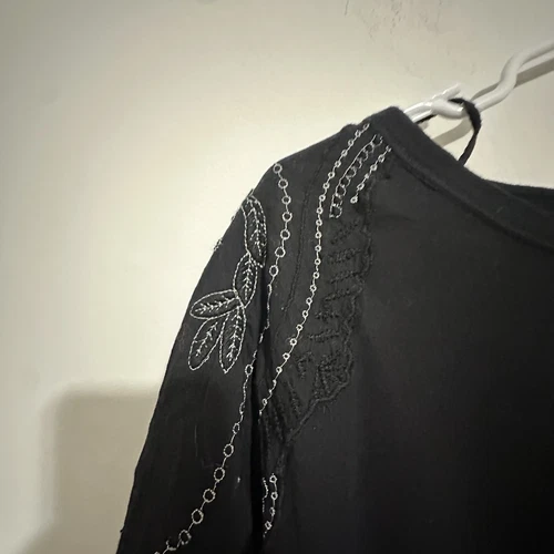 Free People Boho Penny Embroidered Peplum Top - Women's S - photo 3