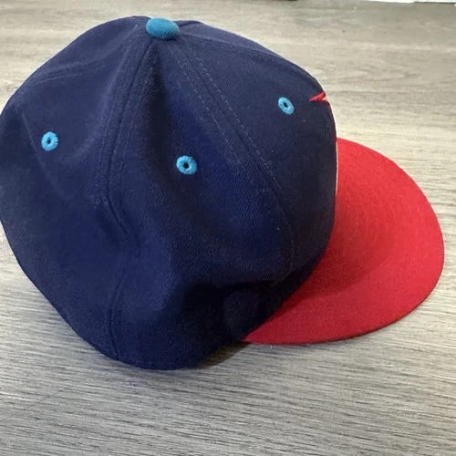 NEW ERA X THE HUNDEREDS Bomb Cap Hat Navy & Red Size 7 3/8 - photo 5