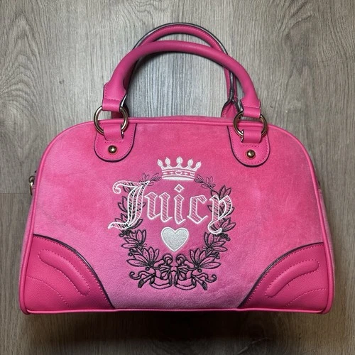 Juicy Couture Y2K Barbie Bag Pink Velour Handbag