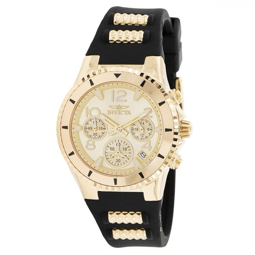 Invicta BLU Women's Watch - 39mm, Gold, Black (36909)