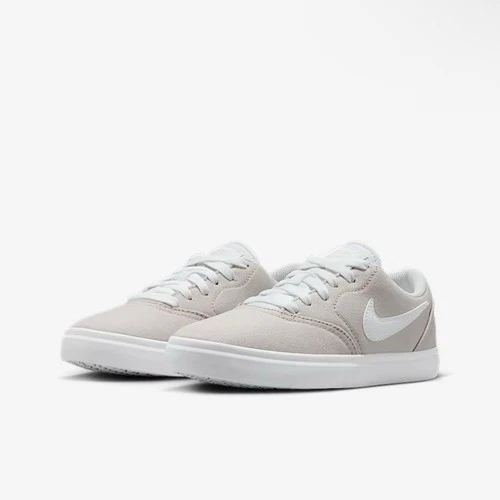 Nike SB Check Canvas Sneakers Light Grey Size 3Y (Womens 5/ 220m