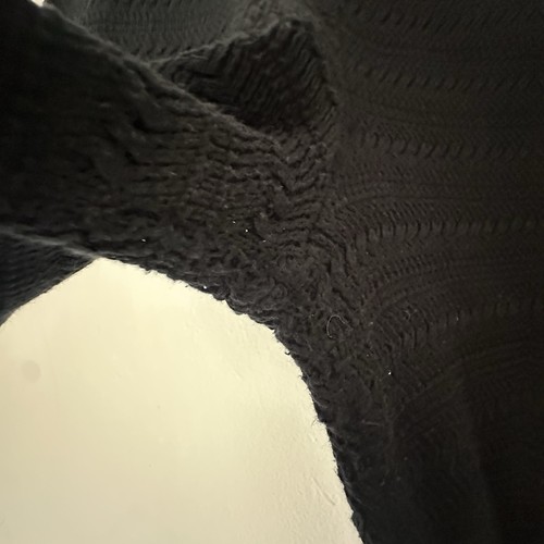 Abercrombie & Fitch Boho Black Crochet Knit Pants Beach Cover up - photo 3