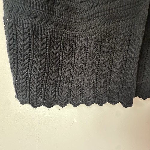Abercrombie & Fitch Boho Black Crochet Knit Pants Beach Cover up - photo 5