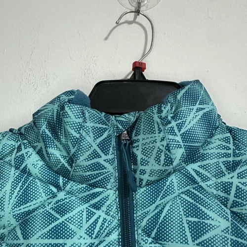 TEK GEAR Womens Teal Blue Pattern Padded Vest Size M - photo 3
