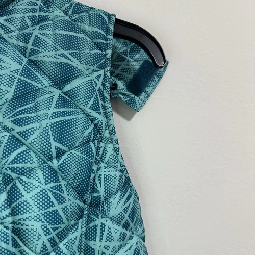 TEK GEAR Womens Teal Blue Pattern Padded Vest Size M - photo 5