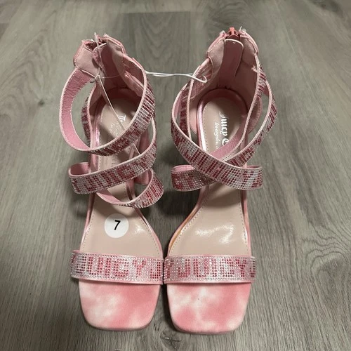 Juicy Couture Rhinestone Strap High Heel Sandals - Women's Size - photo 2