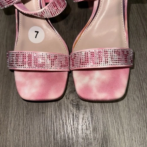 Juicy Couture Rhinestone Strap High Heel Sandals - Women's Size - photo 5