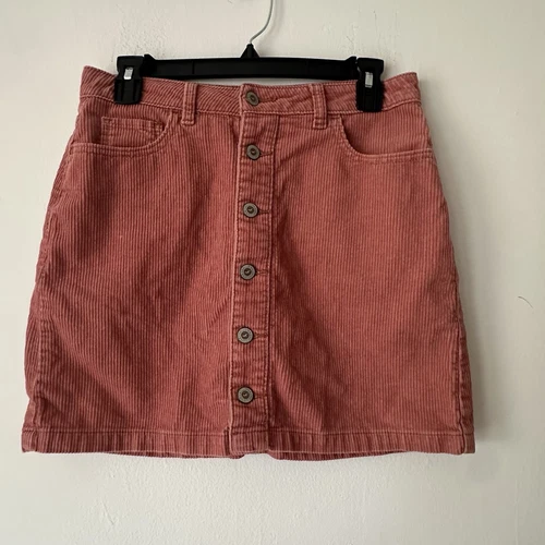 Hollister Ultra High Rise Corduroy Mini Skirt - Dusty Rose - Siz - photo 2