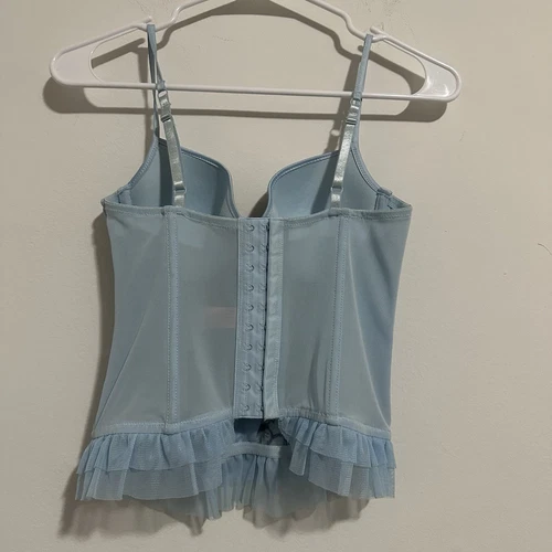 SOPHIE B. Y2K Floral Embroidered Bustier Corset Top M - photo 2