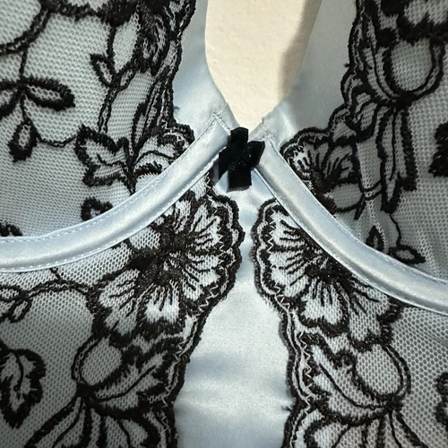 SOPHIE B. Y2K Floral Embroidered Bustier Corset Top M - photo 5