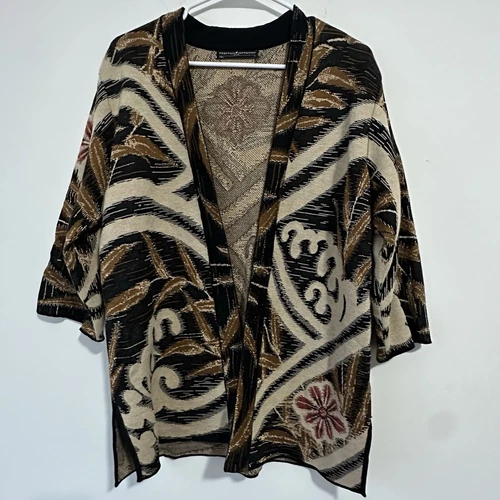 PERUVIAN CONNECTION Pima Cotton Kimono Cardigan S