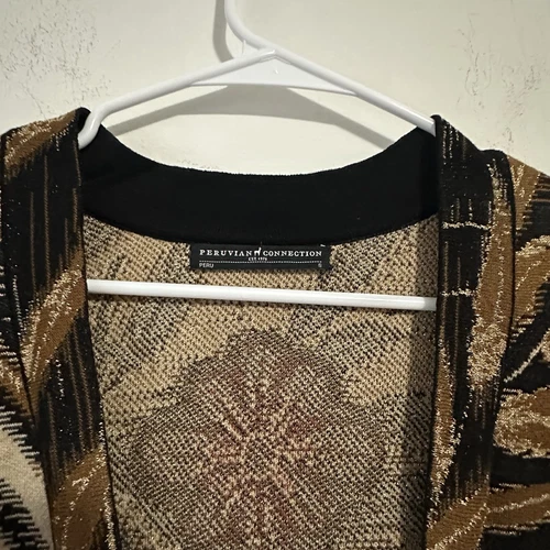 PERUVIAN CONNECTION Pima Cotton Kimono Cardigan S - photo 3
