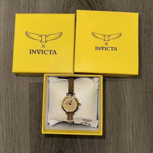 Invicta Women's Watch Angel I Quartz Yellow Gold Alloy Bracelet - photo 2