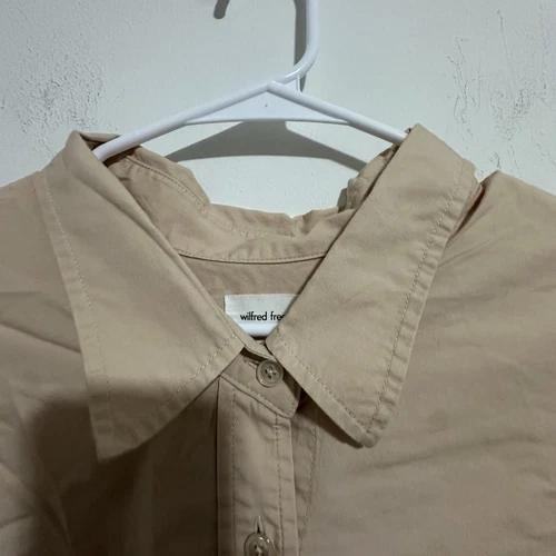 ARITZIA WILFRED FREE Relaxed Beige Cotton Shirt - Men's S - photo 3
