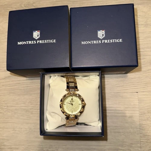 Woman’s Invicta Montres Prestige X 33mm Gold Tone & Jewels Watch - photo 2