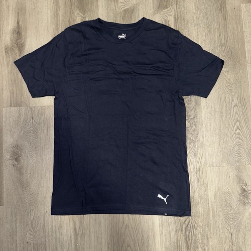 PUMA Black Logo T Shirt Short Sleeve Mens Medium