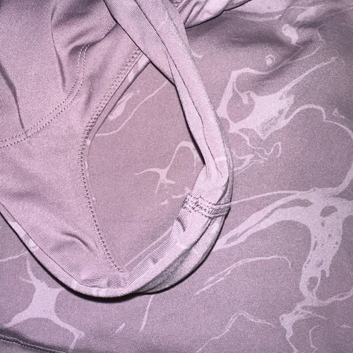 All In Motion Marble Print Purple Longline Cropped Tank Sports B - photo 3