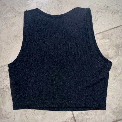 SHEIN Extra Stretchy EZWear Casual Black Summer Ribbed Tank Top - photo 3