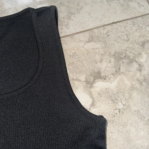 SHEIN Extra Stretchy EZWear Casual Black Summer Ribbed Tank Top - photo 5