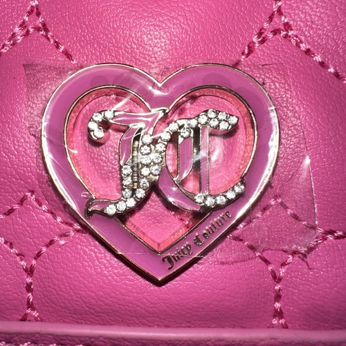 Juicy Couture Flawless Slim Bifold Wallet - Juicy Pink w/ Hearts - photo 2