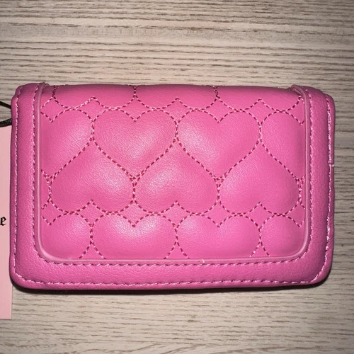 Juicy Couture Flawless Slim Bifold Wallet - Juicy Pink w/ Hearts - photo 4