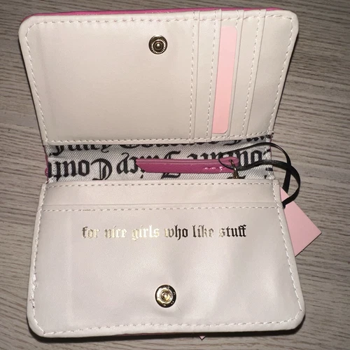 Juicy Couture Flawless Slim Bifold Wallet - Juicy Pink w/ Hearts - photo 5