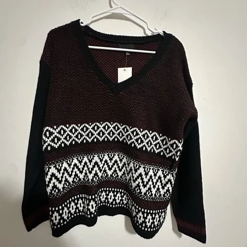 NWT Anthropologie Lumiere Knitted Pullover Sweater - Size M