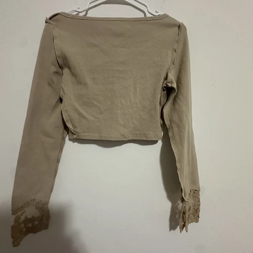 URBAN OUTFITTERS Beige Lace Corset Top - Size M - photo 3
