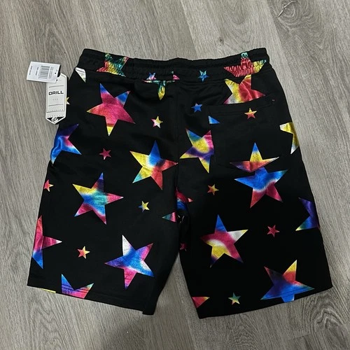 NWT DRILL CLOTHING COMPANY Hologram Star Black Swim Shorts - Men - photo 5