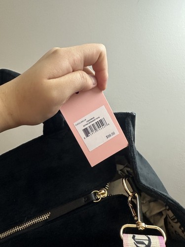 NEW! NWT Juicy Couture Velour Tote Bag Crossbody Black - photo 5