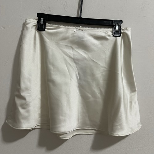 Women's Satin Mini Skirt - Wild Fable - Off-White/Cream - Size S - photo 2